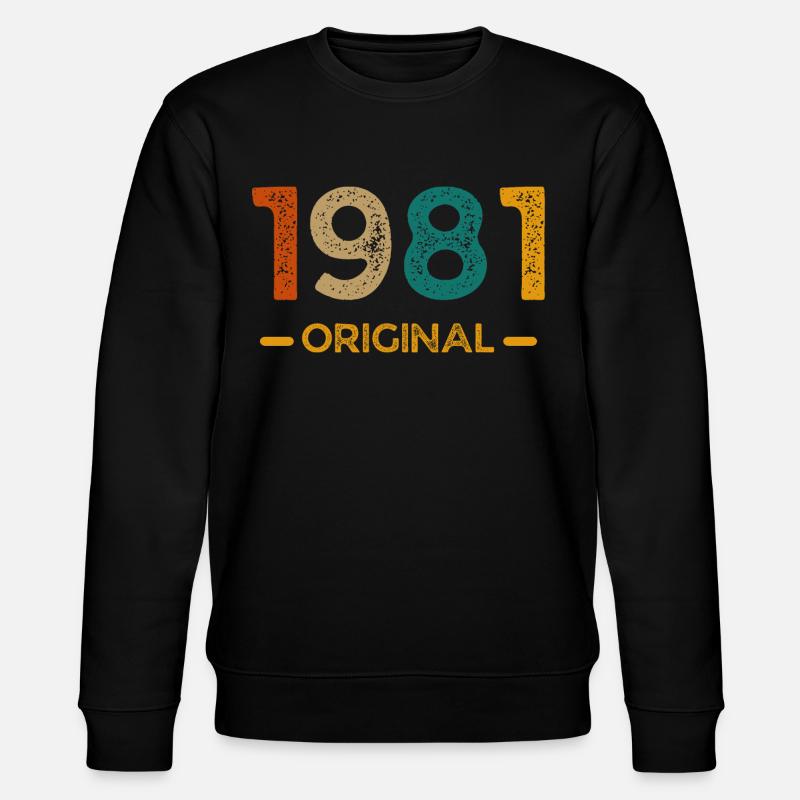 1981 ORIGINAL - Stanley/Stella Unisex Bio-Sweatshirt CHANGER  - Schwarz