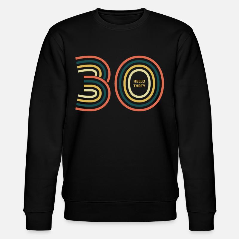 bonjour 30. 30e anniversaire - Sweat bio CHANGER Stanley/Stella Unisexe - noir