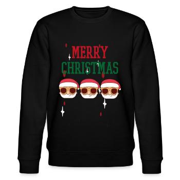 Joyeux Noël Familles Freiertage Logo - Sweat bio CHANGER Stanley/Stella Unisexe - noir - Devant - Nik (191cm) & Marisol (170cm)