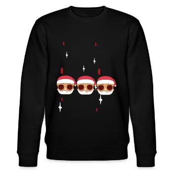 Joyeux Noël Familles Freiertage Logo - Sweat bio CHANGER Stanley/Stella Unisexe - noir - Devant - Nik (191cm) & Marisol (170cm)