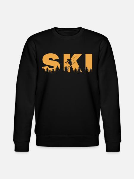 Ski. Ski Winter Sports - Stanley/Stella CHANGER Unisex Organic Sweatshirt - black