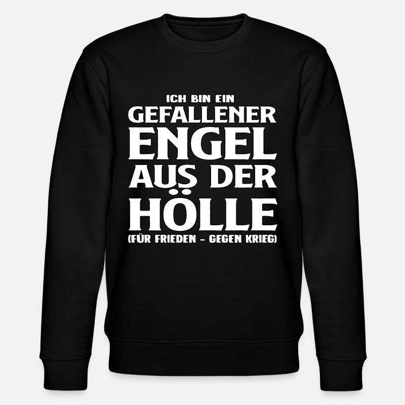 Gefallener Engel - Stanley/Stella Unisex Bio-Sweatshirt CHANGER  - Schwarz