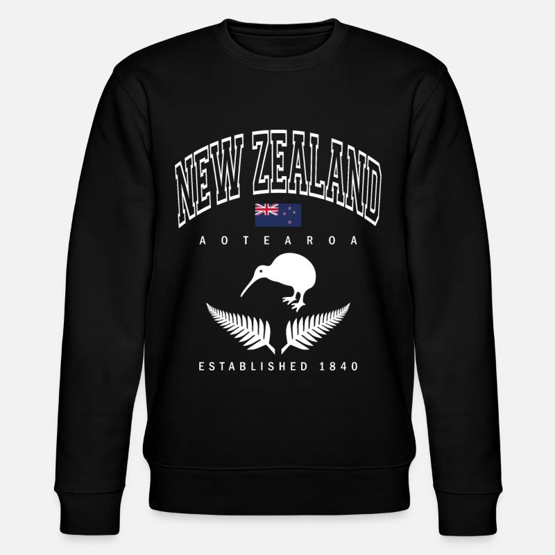 Neuseeland - Stanley/Stella Unisex Bio-Sweatshirt CHANGER  - Schwarz