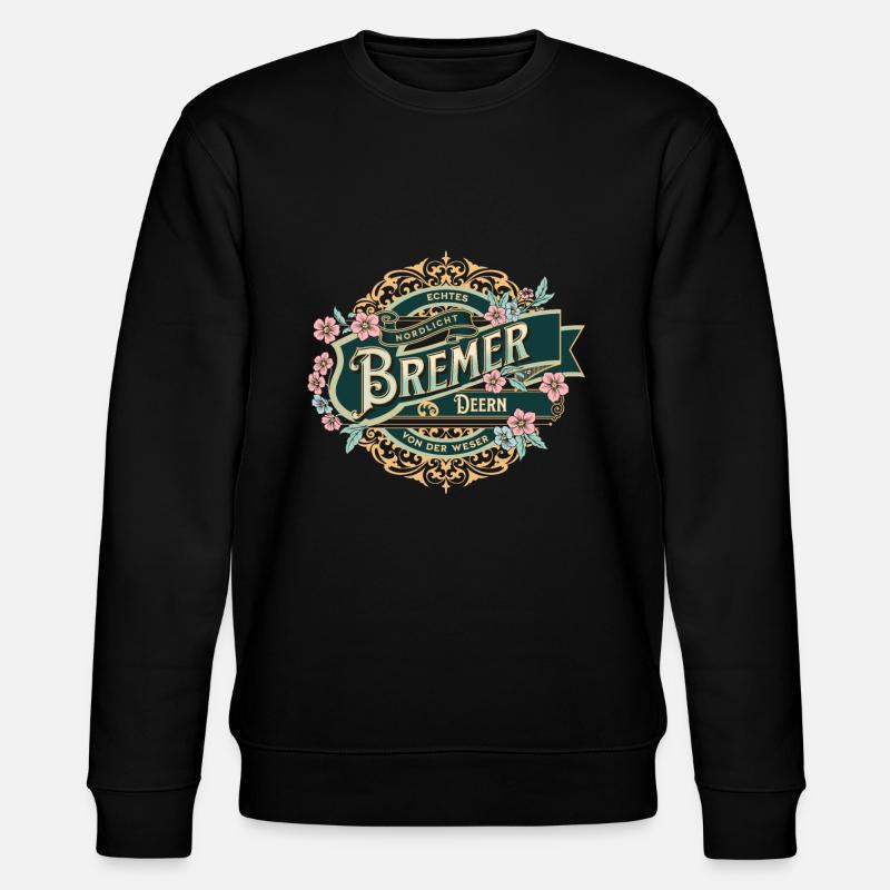 Bremen Fanartikel - Stanley/Stella Unisex Bio-Sweatshirt CHANGER - Schwarz