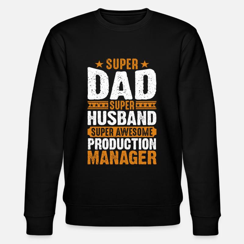 Super Papa Super Mari - Sweat bio CHANGER Stanley/Stella Unisexe - noir