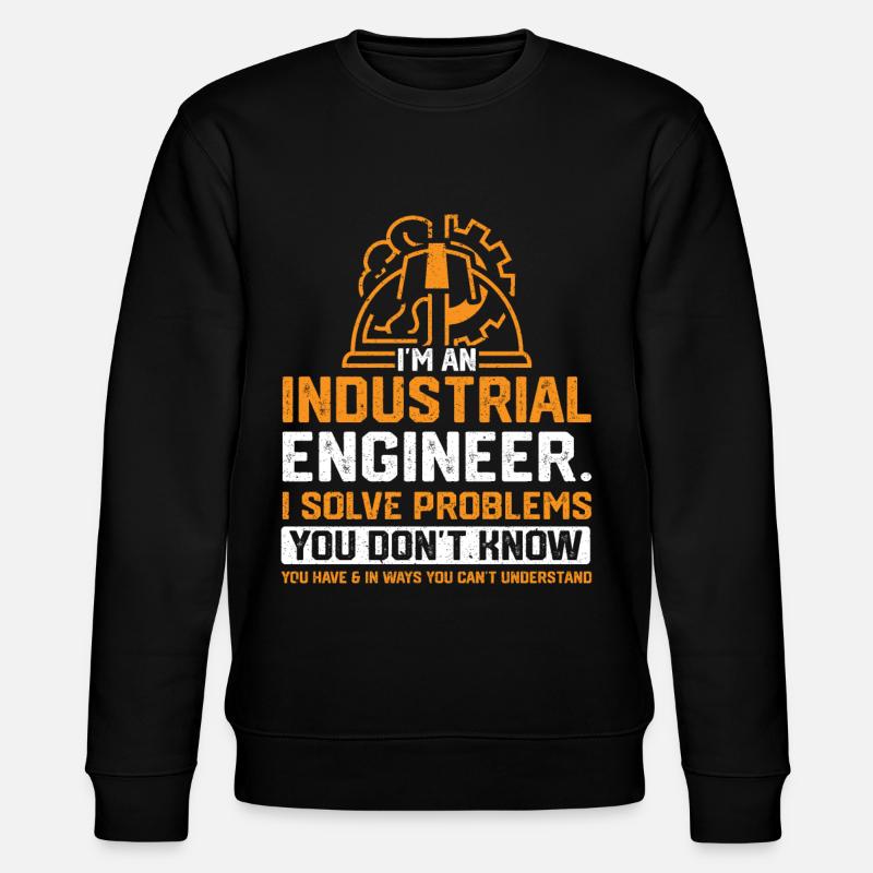 Je suis un ingénieur industriel - Sweat bio CHANGER Stanley/Stella Unisexe - noir