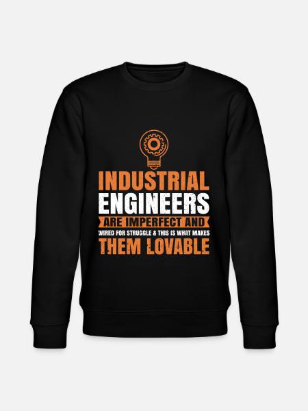 Industrial Engineers Are Imperfect - Stanley/Stella CHANGER Unisex Organic Sweatshirt - black