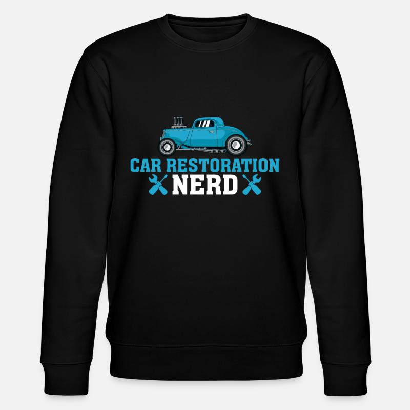 Car Restoration Nerd - Stanley/Stella Unisex Bio-Sweatshirt CHANGER  - Schwarz