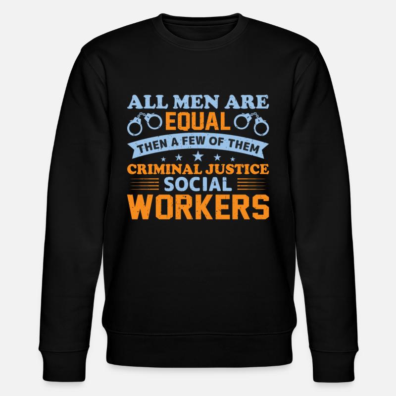 All Men Are Created Equal - Stanley/Stella Unisex Bio-Sweatshirt CHANGER  - Schwarz