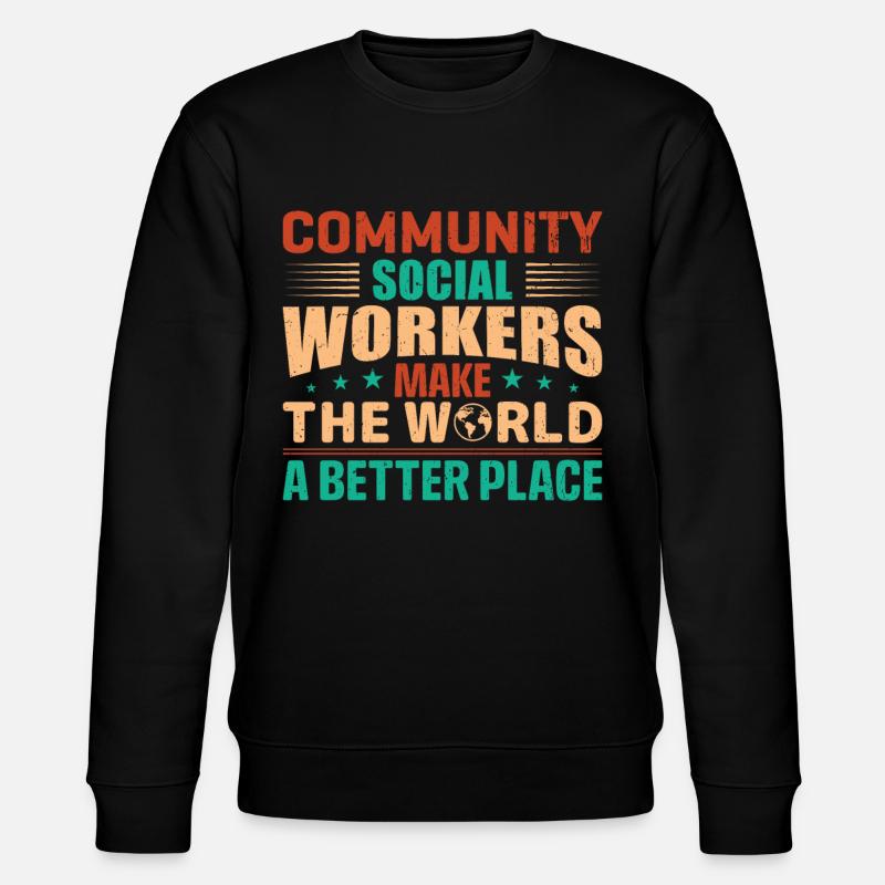 Community Social Workers - Stanley/Stella Unisex Bio-Sweatshirt CHANGER  - Schwarz