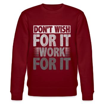 Motivate Inspire Encouragement Positivité Slogan - Sweat bio CHANGER Stanley/Stella Unisexe - bordeaux - Devant - Nik (191cm) & Marisol (170cm)