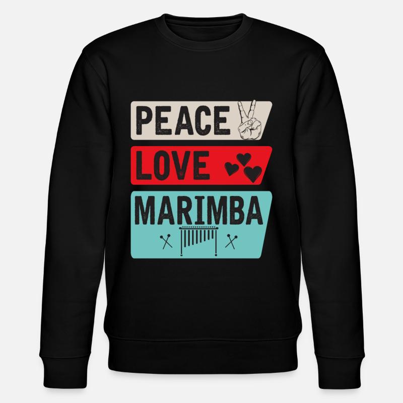 Peace Love Marimba Marching Band - Sweat bio CHANGER Stanley/Stella Unisexe - noir