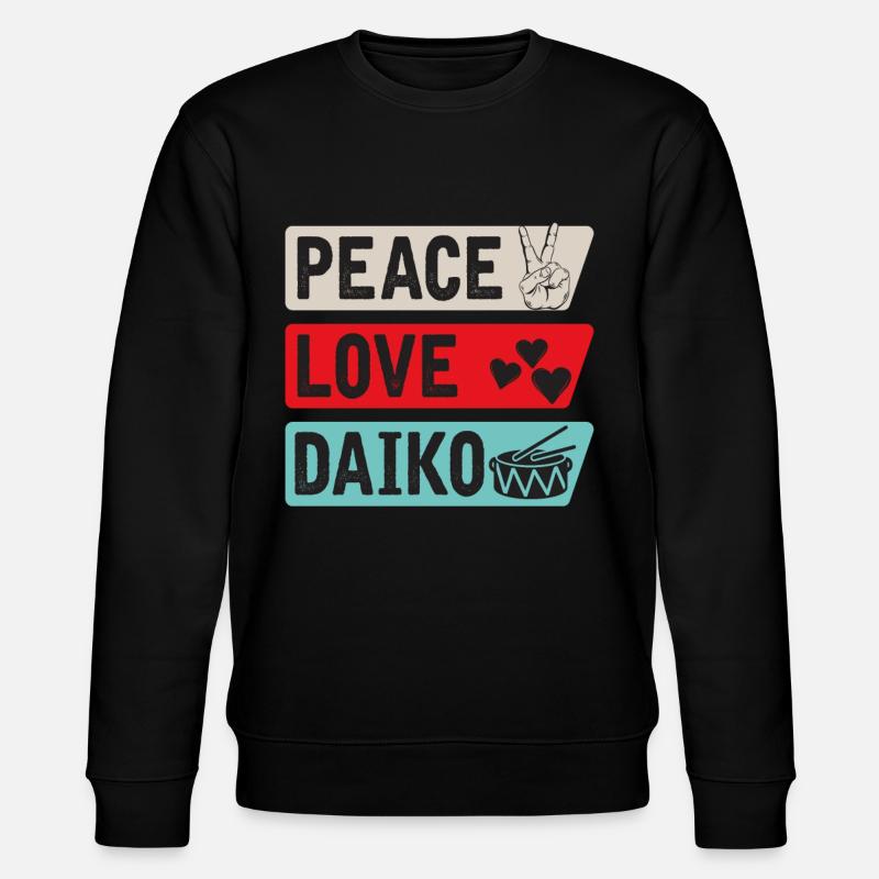 Paix Amour Daiko - Sweat bio CHANGER Stanley/Stella Unisexe - noir
