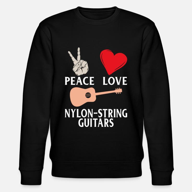 Nylon-String Guitars Instrument Music - Stanley/Stella CHANGER Unisex Organic Sweatshirt - black