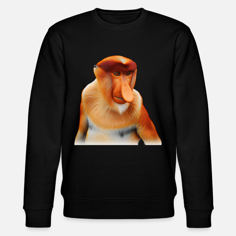 Le singe proboscis exotique - Sweat bio CHANGER Stanley/Stella Unisexe - noir
