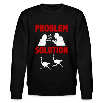 Ostrich Racing Ostrich Problème Solution Hobby - Sweat bio CHANGER Stanley/Stella Unisexe - noir - Devant - Nik (191cm) & Marisol (170cm)