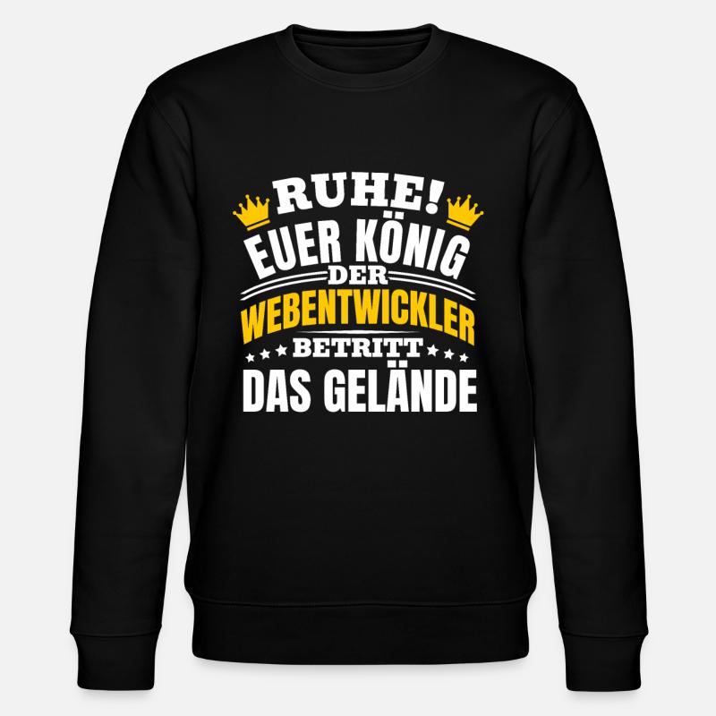 Webentwickler Programmierer Fullstack-Entwickler - Stanley/Stella Unisex Bio-Sweatshirt CHANGER  - Schwarz