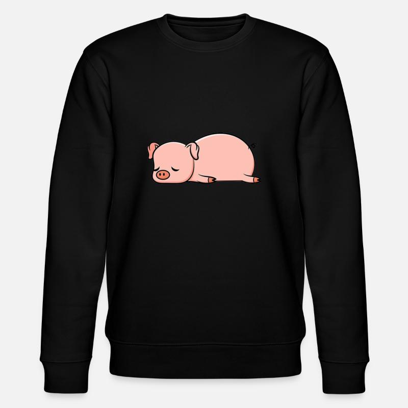 Cochon endormi - bande dessinée - Sweat bio CHANGER Stanley/Stella Unisexe - noir