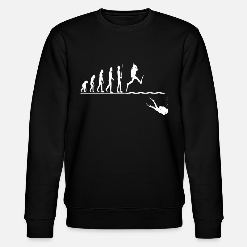 Evolution Tauchen Tauchgang - Stanley/Stella Unisex Bio-Sweatshirt CHANGER  - Schwarz