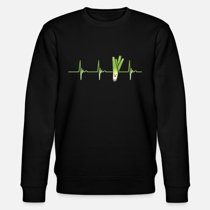 Poireau Herzschalg - Sweat bio CHANGER Stanley/Stella Unisexe - noir