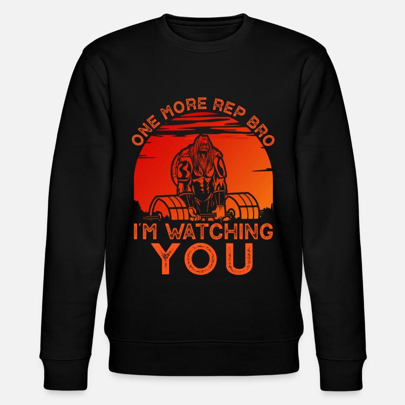 One More Rep Bro - Stanley/Stella CHANGER Unisex Organic Sweatshirt - black