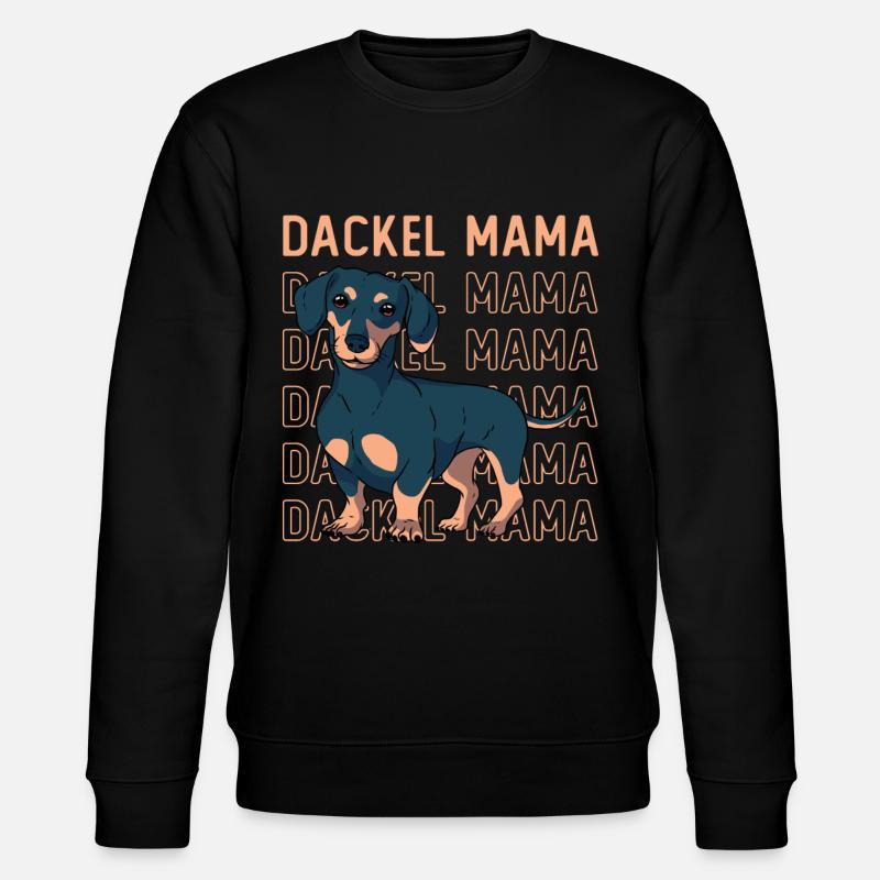 Dackel Mama - Stanley/Stella Unisex Bio-Sweatshirt CHANGER  - Schwarz