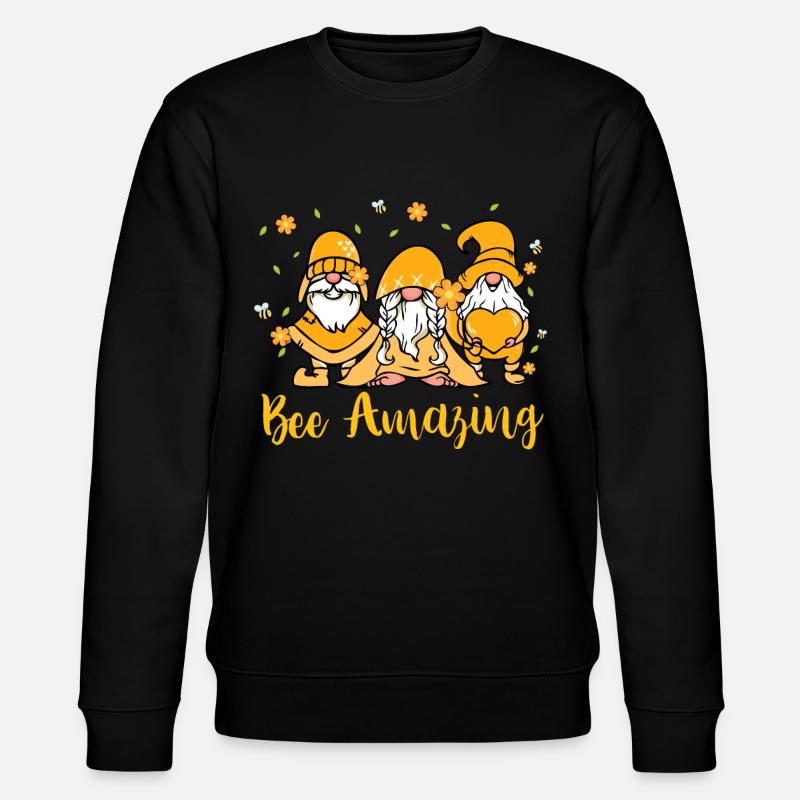Bee Amazing - Stanley/Stella Unisex Bio-Sweatshirt CHANGER  - Schwarz