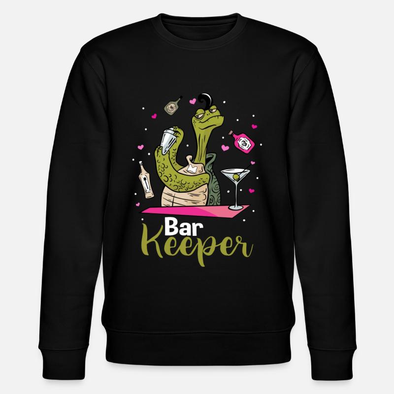 Barkeeper Schildkröte - Stanley/Stella Unisex Bio-Sweatshirt CHANGER  - Schwarz