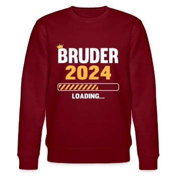 Bruder 2024 Loading - Stanley/Stella Unisex Bio-Sweatshirt CHANGER  - Burgunderrot - Vorne - Nik (191cm) & Marisol (170cm)