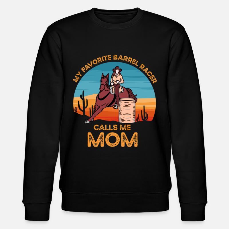 Barrel Racer Mom - Stanley/Stella Unisex Bio-Sweatshirt CHANGER  - Schwarz