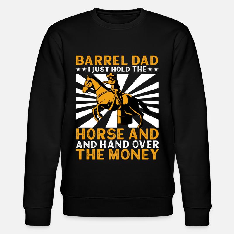Barrel Racer Dad - Stanley/Stella Unisex Bio-Sweatshirt CHANGER  - Schwarz