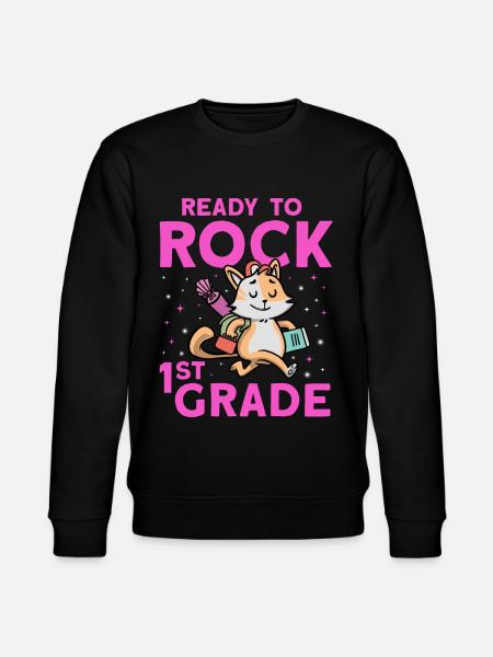 Ready To Rock 1st Grade - Stanley/Stella CHANGER Unisex Organic Sweatshirt - black