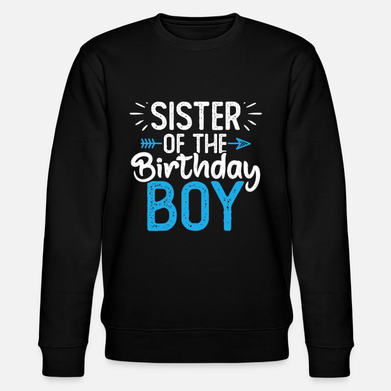 Sœur du garçon d’anniversaire - Sweat bio CHANGER Stanley/Stella Unisexe - noir