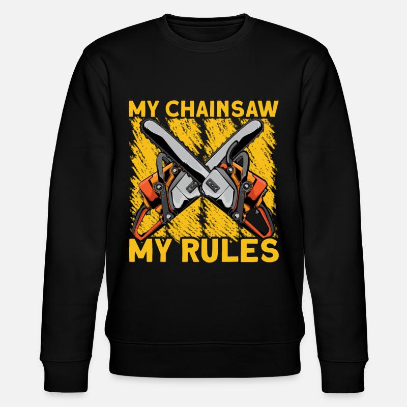 My Chainsaw My Rules - Stanley/Stella Unisex Bio-Sweatshirt CHANGER  - Schwarz