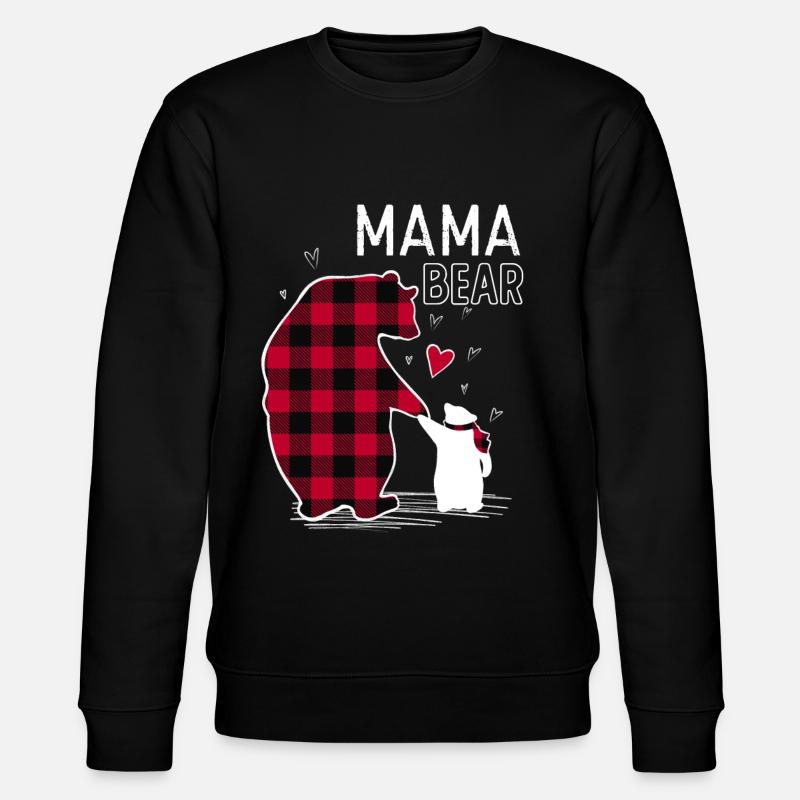 Mama Bear - Stanley/Stella Unisex Bio-Sweatshirt CHANGER  - Schwarz