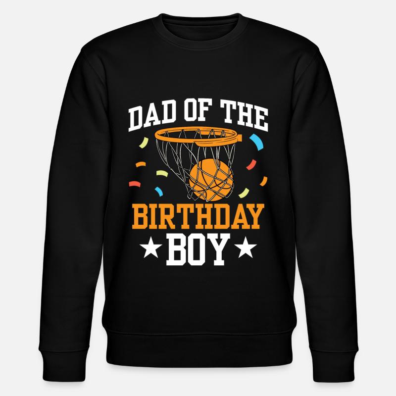 Papa du garçon d’anniversaire - Sweat bio CHANGER Stanley/Stella Unisexe - noir