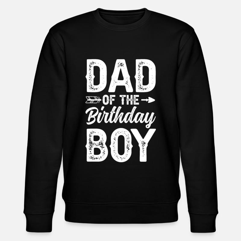 Papa du garçon d’anniversaire - Sweat bio CHANGER Stanley/Stella Unisexe - noir