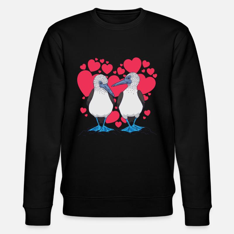 Saint-Valentin Coeur à pieds bleus - Sweat bio CHANGER Stanley/Stella Unisexe - noir