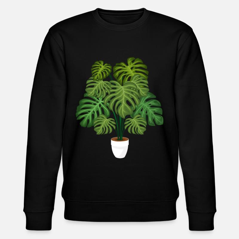 Monstera Deliciosa - Sweat bio CHANGER Stanley/Stella Unisexe - noir