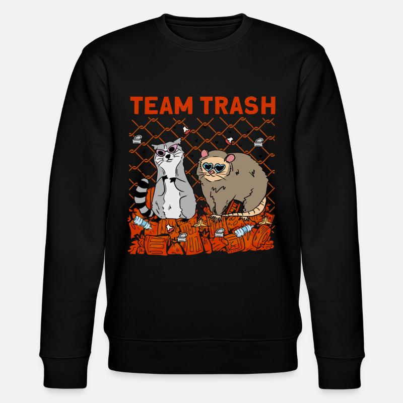 Team Trash - Stanley/Stella Unisex Bio-Sweatshirt CHANGER  - Schwarz