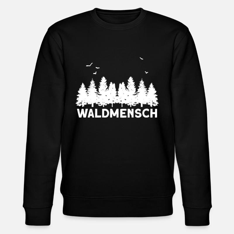 Waldmensch - Stanley/Stella Unisex Bio-Sweatshirt CHANGER  - Schwarz
