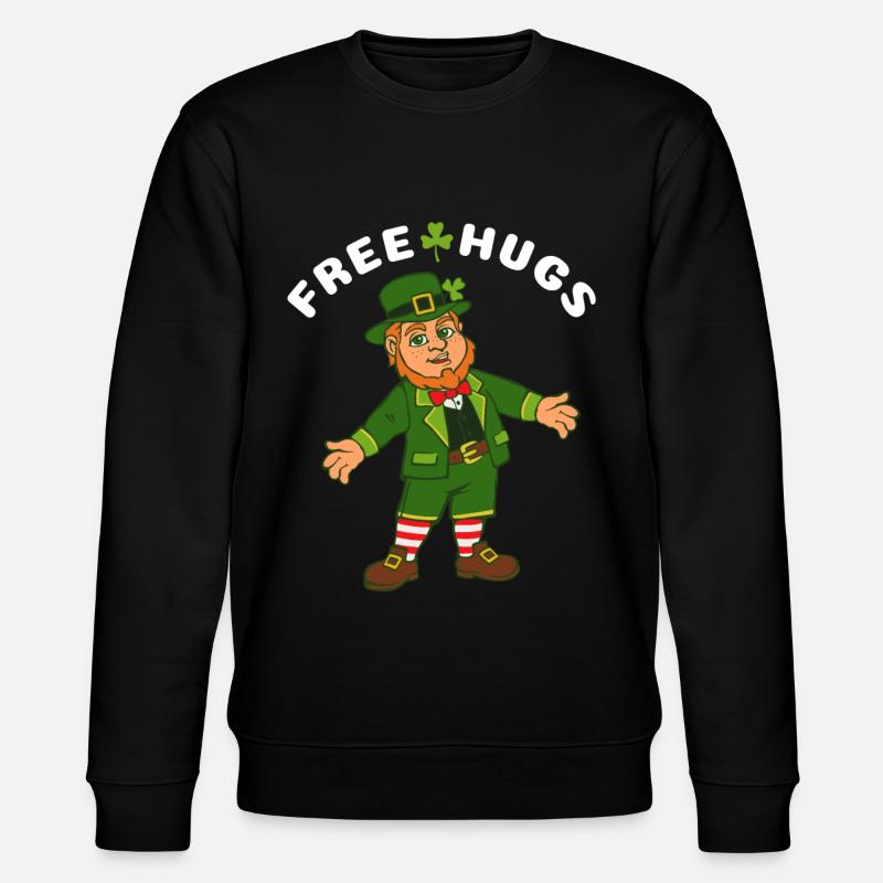 Free Hugs Kobold - Stanley/Stella Unisex Bio-Sweatshirt CHANGER  - Schwarz