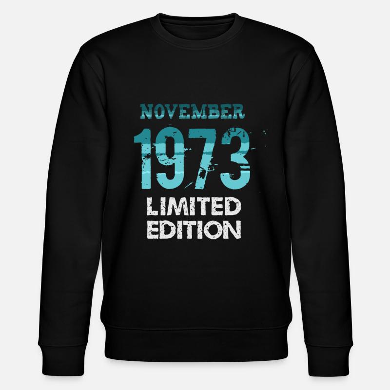 Novembre 1973 Édition Limitée - Sweat bio CHANGER Stanley/Stella Unisexe - noir