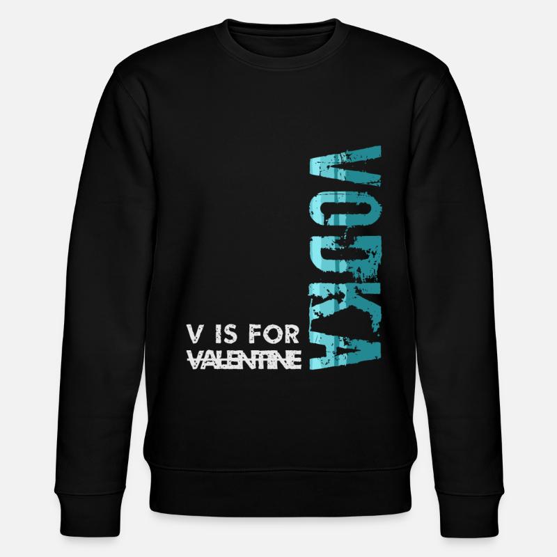 V is for Vodka - Stanley/Stella Unisex Bio-Sweatshirt CHANGER  - Schwarz