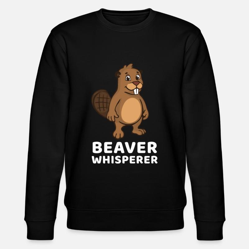 Beaver Whisperer - Stanley/Stella Unisex Bio-Sweatshirt CHANGER  - Schwarz