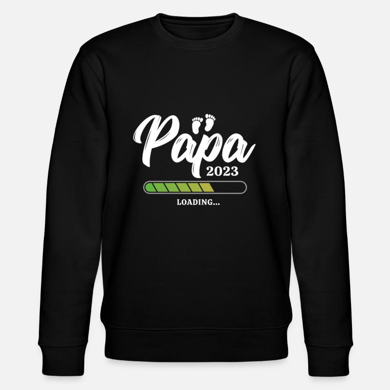 Papa Loading 2023 - Stanley/Stella CHANGER Unisex Organic Sweatshirt - black