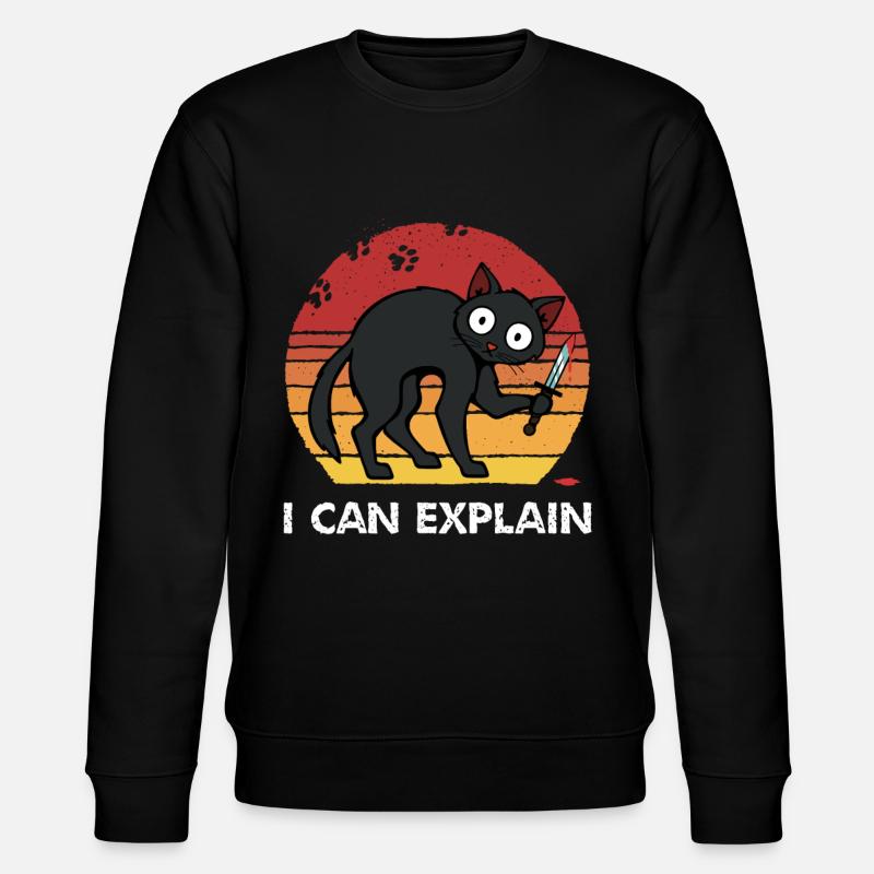 I Can Explain - Stanley/Stella CHANGER Unisex Organic Sweatshirt - black