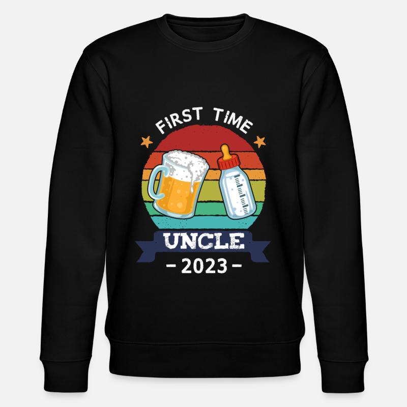 First Time Uncle 2023 - Stanley/Stella CHANGER Unisex Organic Sweatshirt - black
