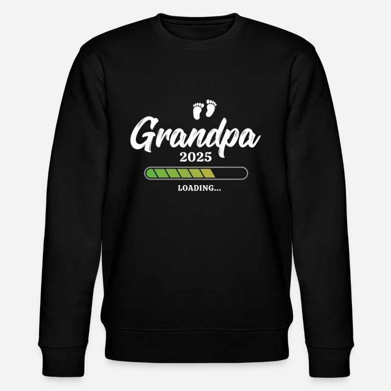 Grandpa Loading 2025 - Stanley/Stella CHANGER Unisex Organic Sweatshirt - black