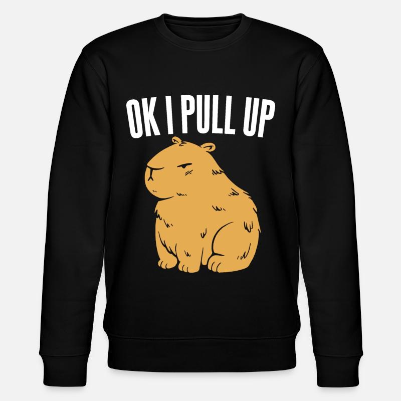 Ok I Pull Up - Stanley/Stella Unisex Bio-Sweatshirt CHANGER  - Schwarz